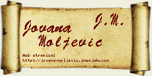 Jovana Moljević vizit kartica